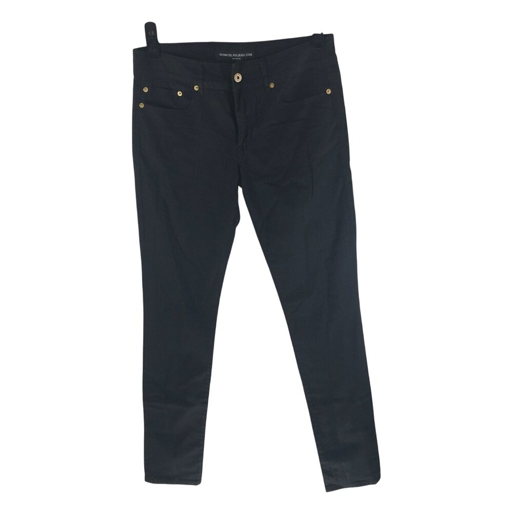SkinnyBlackJeans.com Black Hi-Rise Skinny Jeans Womens Size 27